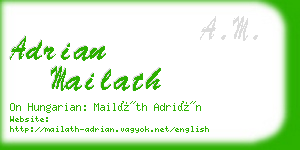 adrian mailath business card